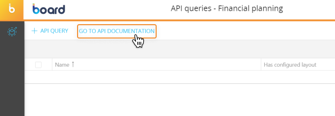 The API DOCUMENTATION in Board
